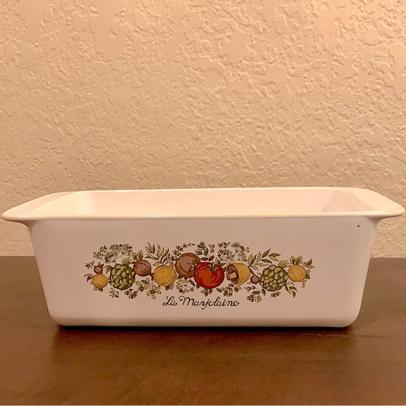 Vintage Corning Ware Spice of Life P-315-B 
 “La Marjolaine” Loaf Pan - Picture 2 of 5
